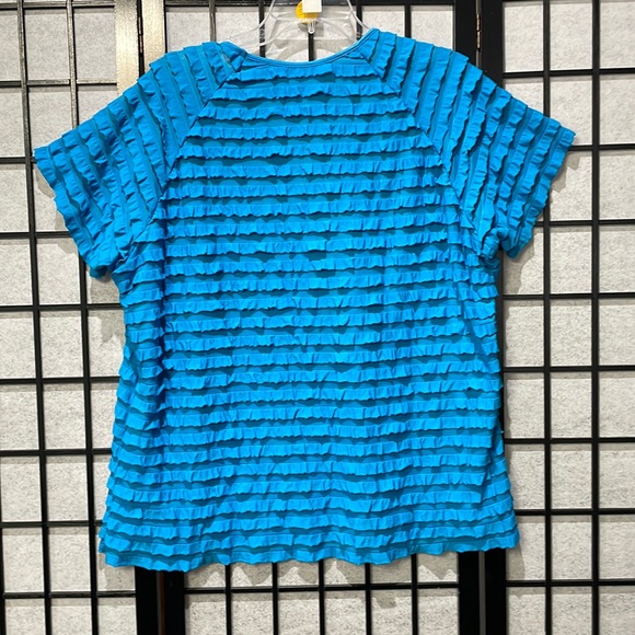 Tanjay Ruffle Top, Blue Size XL - Picture 5 of 8